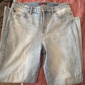 Judy Blue High Waist Distressed Straight Leg Jeans